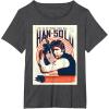 imageStar Wars Han Solo Im In It For The Money Vintage TShirtDark Heather Grey