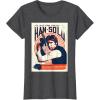 imageStar Wars Han Solo Im In It For The Money Vintage TShirtDark Heather Grey