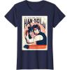 imageStar Wars Han Solo Im In It For The Money Vintage TShirtNavy Blue