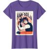 imageStar Wars Han Solo Im In It For The Money Vintage TShirtPurple Heather