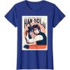 imageStar Wars Han Solo Im In It For The Money Vintage TShirtRoyal Blue