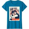 imageStar Wars Han Solo Im In It For The Money Vintage TShirtSapphire Blue