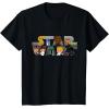 imageStar Wars Logo Kawaii MultiCharacter TShirtBlack