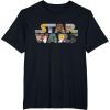 imageStar Wars Logo Kawaii MultiCharacter TShirtBlack