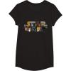 imageStar Wars Logo Kawaii MultiCharacter TShirtBlack