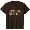 imageStar Wars Logo Kawaii MultiCharacter TShirtBrown