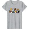 imageStar Wars Logo Kawaii MultiCharacter TShirtHeather Grey