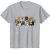 imageStar Wars Logo Kawaii MultiCharacter TShirtHeather Grey