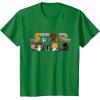 imageStar Wars Logo Kawaii MultiCharacter TShirtKelly Green