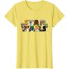 imageStar Wars Logo Kawaii MultiCharacter TShirtLemon Yellow
