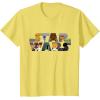 imageStar Wars Logo Kawaii MultiCharacter TShirtLemon Yellow