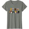 imageStar Wars Logo Kawaii MultiCharacter TShirtOlive Heather