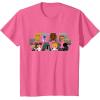 imageStar Wars Logo Kawaii MultiCharacter TShirtPink Heather