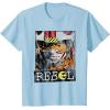 imageStar Wars Luke Skywalker Rebel Retro TShirt TShirtBaby Blue