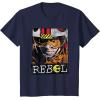 imageStar Wars Luke Skywalker Rebel Retro TShirt TShirtNavy Blue