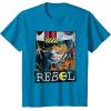 imageStar Wars Luke Skywalker Rebel Retro TShirt TShirtSapphire Blue