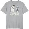 imageStar Wars Princess Leia R2D2 Youre My Only Hope Retro TShirtHeather Grey