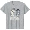imageStar Wars Princess Leia R2D2 Youre My Only Hope Retro TShirtHeather Grey