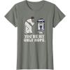 imageStar Wars Princess Leia R2D2 Youre My Only Hope Retro TShirtOlive Heather