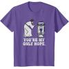 imageStar Wars Princess Leia R2D2 Youre My Only Hope Retro TShirtPurple Heather