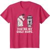 imageStar Wars Princess Leia R2D2 Youre My Only Hope Retro TShirtRed Heather