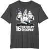 imageStar Wars Stormtrooper Party Hats Trio 16th Birthday Trooper TShirtDark Heather Grey