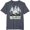 imageStar Wars Stormtrooper Party Hats Trio 16th Birthday Trooper TShirtHeather Blue