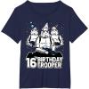 imageStar Wars Stormtrooper Party Hats Trio 16th Birthday Trooper TShirtNavy Blue