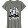 imageStar Wars Stormtrooper Party Hats Trio 16th Birthday Trooper TShirtOlive Heather