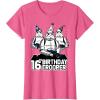 imageStar Wars Stormtrooper Party Hats Trio 16th Birthday Trooper TShirtPink Heather