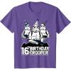 imageStar Wars Stormtrooper Party Hats Trio 16th Birthday Trooper TShirtPurple Heather