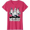 imageStar Wars Stormtrooper Party Hats Trio 16th Birthday Trooper TShirtRed Heather