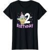 imageStar Wars The Mandalorian Grogu 2nd Birthday Ice Cream Cone TShirtBlack