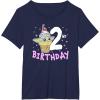 imageStar Wars The Mandalorian Grogu 2nd Birthday Ice Cream Cone TShirtNavy Blue
