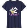 imageStar Wars The Mandalorian Grogu 2nd Birthday Ice Cream Cone TShirtNavy Blue