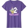 imageStar Wars The Mandalorian Grogu 2nd Birthday Ice Cream Cone TShirtPurple Heather