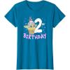 imageStar Wars The Mandalorian Grogu 2nd Birthday Ice Cream Cone TShirtSapphire Blue