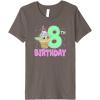 imageStar Wars The Mandalorian Grogu 8th Birthday Ice Cream Cone Premium TShirtAsphalt Grey