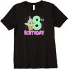 imageStar Wars The Mandalorian Grogu 8th Birthday Ice Cream Cone Premium TShirtBlack