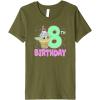 imageStar Wars The Mandalorian Grogu 8th Birthday Ice Cream Cone Premium TShirtOlive Green