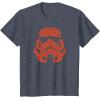imageStar Wars Valentines Day Stormtrooper Mini Hearts TShirtHeather Blue
