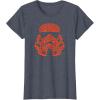imageStar Wars Valentines Day Stormtrooper Mini Hearts TShirtHeather Blue