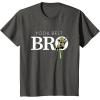 imageStar Wars Yoda Best Bro Lightsaber Gift for Brother TShirtAsphalt Grey