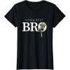 imageStar Wars Yoda Best Bro Lightsaber Gift for Brother TShirtBlack