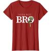 imageStar Wars Yoda Best Bro Lightsaber Gift for Brother TShirtCranberry Red