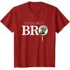 imageStar Wars Yoda Best Bro Lightsaber Gift for Brother TShirtCranberry Red