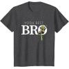imageStar Wars Yoda Best Bro Lightsaber Gift for Brother TShirtDark Heather Grey