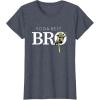 imageStar Wars Yoda Best Bro Lightsaber Gift for Brother TShirtHeather Blue
