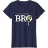 imageStar Wars Yoda Best Bro Lightsaber Gift for Brother TShirtNavy Blue