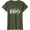 imageStar Wars Yoda Best Bro Lightsaber Gift for Brother TShirtOlive Green